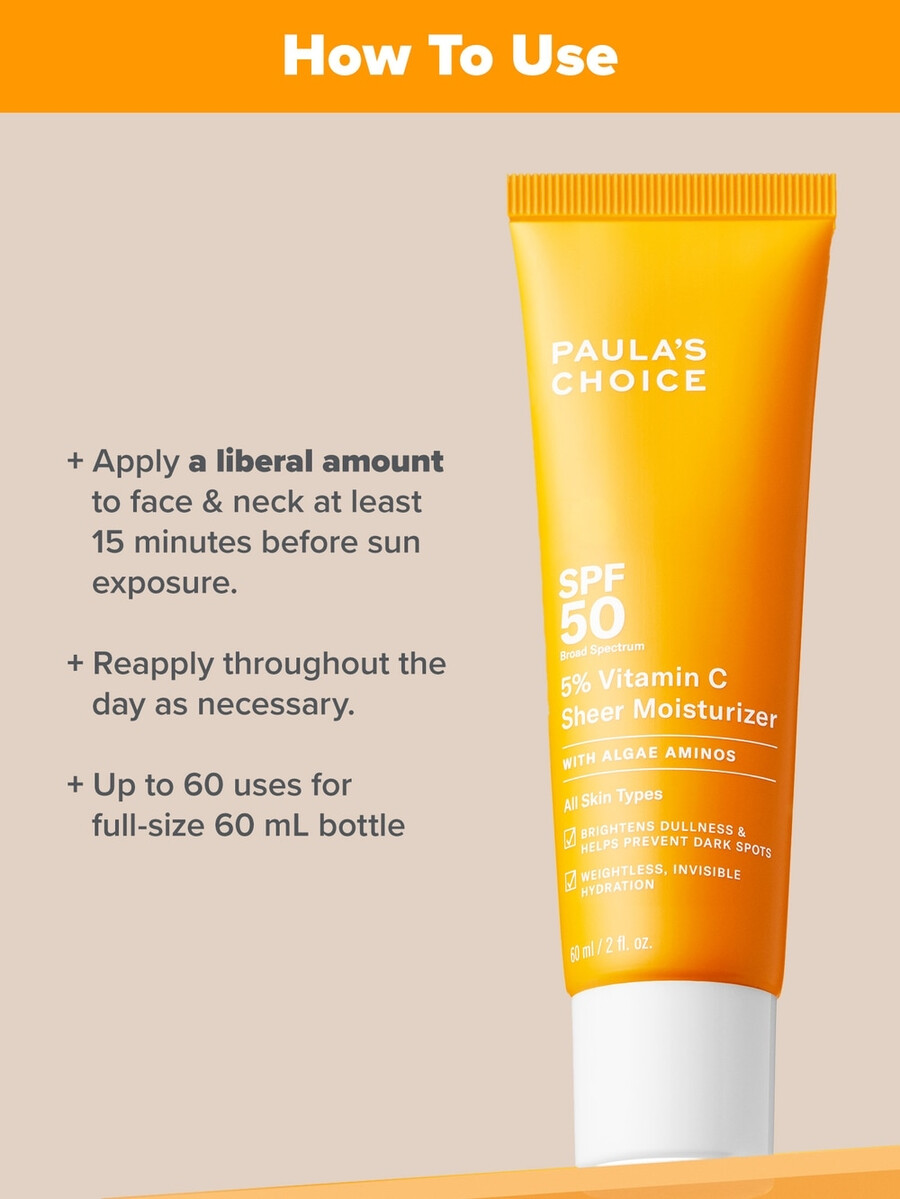 5 c-vitamin transparent fugtighedscreme spf 50